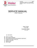 Haier DTA-1486 CV1311B (16 pages) TV Service Manual