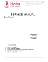 Haier DTA-1496 13D204MR (16 pages) TV Service Manual