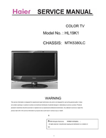 Haier HL19K1 MTK5380LC (50 pages) TV Service Manual