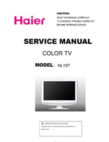 Haier HL19T (61 pages) TV Service Manual