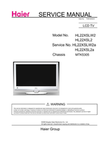 Haier TV0912S002V0 HL22XSLW2 HL22XSL2 HL22XSL2a MTK5305 (56 pages) TV Service Manual