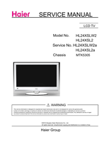 Haier TV1004S010V0 HL24XSLW2 HL24XSL2 HL24XSL2a MTK5305 (56 pages) TV Service Manual