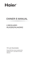Haier L32K3 L42K3 HLA32K2 HLA42XK2 (48 pages) TV Operating Manual