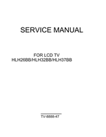 Haier HLH26BB HLH32BB HLH37BB TV-8888-47 (38 pages) TV Service Manual