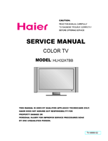 Haier HLH32ATBB TV-8888-52 (43 pages) TV Service Manual