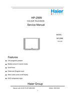 Haier HP-2999 (66 pages) TV Service Manual