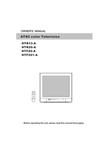 Haier HTR13-A HTR20-A HTF20-A HTF201-A (78 pages) TV Operating Manual