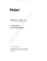 Haier L19T3 L22T3 HLA19T2 HLA22T2 (30 pages) TV Operating Manual