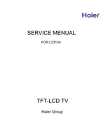 Haier L2310A (38 pages) TV Service Manual
