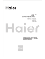 Haier L26C300 L32C300 L42C300 (15 pages) TV Operating Manual