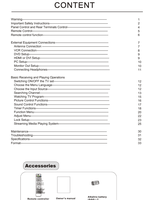 Haier L26M9 L32M9 L42M9 L46M9 L55M9 LB26R3 LB32R3 LB37R3 LB42R3 (36 pages) TV Operating Manual