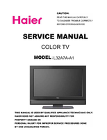 Haier L32A7A-A1 (21 pages) TV Service Manual