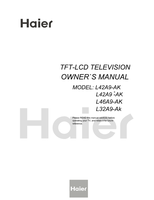 Haier L42A9-AK L46A9-AK L32A9-Ak (55 pages) TV Operating Manual