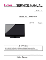 Haier L39B2180a MST318 (59 pages) TV Service Manual