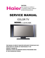 Haier L42V6-A8K (28 pages) TV Service Manual