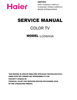 Haier LCD4243A (26 pages) TV Service Manual