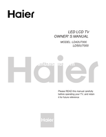 Haier LD42U7000 LD50U7000 (25 pages) TV Operating Manual