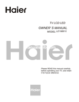 Haier LE19B610 (17 pages) TV Operating Manual