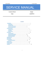 Haier LE24P610 (62 pages) TV Service Manual