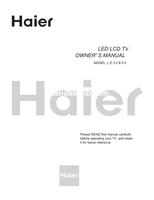 Haier LE32B50 (16 pages) TV Operating Manual