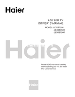 Haier LE32B7500 LE48B7500 LE50B7500 (24 pages) TV Operating Manual