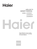 Haier LE32K6000T LE40K6000TF LE43K6000TF (25 pages) TV Operating Manual