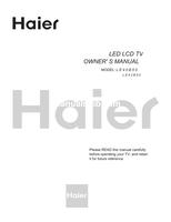 Haier LE40B50 (16 pages) TV Operating Manual