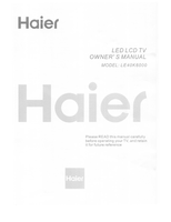 Haier LE40K6000 (17 pages) TV Operating Manual