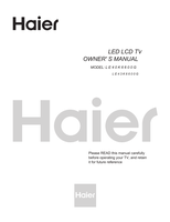 Haier LE40K6600G (24 pages) TV Operating Manual