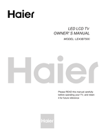 Haier LE43B7500 (25 pages) TV Operating Manual
