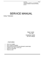 Haier DTA-1496 MX-TM7414Mpeg4 (16 pages) TV Service Manual