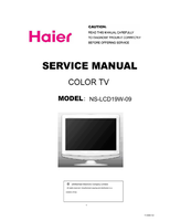 Haier NS-LCD19W-09 (62 pages) TV Service Manual