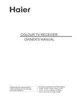 Haier 21F9D 21T9D 21F9K 21F5A 21T5A 21FA1 21TA1 21F7A HT-3728 (32 pages) TV Operating Manual