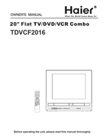 Haier TDVCF2016 (60 pages) TV Operating Manual