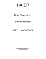 Haier TN201AUV (15 pages) TV Service Manual
