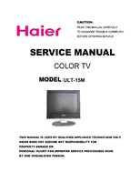 Haier ULT-15M (41 pages) TV Service Manual