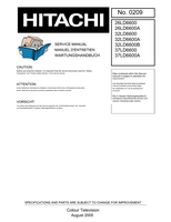 Hitachi 0209 26LD6600 26LD6600A 32LD6600 32LD6600A 32LD6600B (63 pages) TV Service Manual