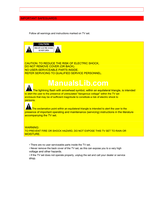 Hitachi 27AX4B, 27AX3B, 27AX0B (47 pages) TV Operating Manual