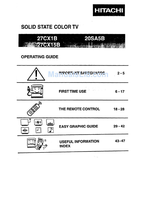 Hitachi 6-17 43-47 (49 pages) TV Operating Manual
