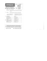 Hitachi 31DX21B CY33 31DX11B CY31 CLU-851GR CLu-692GR CLU-681GJ CY35 (29 pages) TV Service Manual