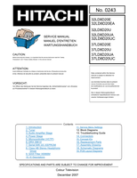Hitachi 32LD8D20E 32LD8D20EA 32LD8D20U 32LD8D20UA 32LD8D20UC (77 pages) TV Service Manual