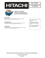 Hitachi 37LD8500 (17 pages) TV Service Manual