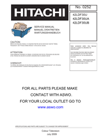 Hitachi 42LDF30U 42LDF30UA 42LDF30UB (94 pages) TV Service Manual