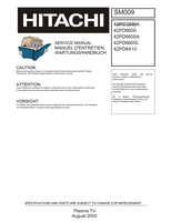 Hitachi SM009 42PD3200A 42PD6600 42PD6600A 42PD6600L 42PD6A10 (57 pages) TV Service Manual