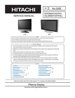 Hitachi 42PD8800TA(PW3) (128 pages) TV Service Manual