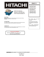 Hitachi SM011 42PD9700C 42PD9700U 42PD9R10 55PD9700C 55PD9700U (97 pages) TV Service Manual