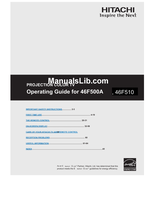 Hitachi 46F510 (68 pages) TV Operating Manual