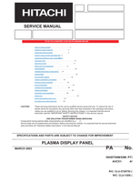 Hitachi 50HDT50M AVC51 AVC3-U (126 pages) TV Service Manual