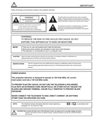Hitachi 61SWX10B 61SWX12B 53SWX10B 53SWX12B 53UWX10B 61UWX10B (77 pages) TV Operating Manual
