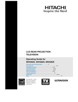 Hitachi 50VG825 55VG825 60VG825 (104 pages) TV Operating Manual
